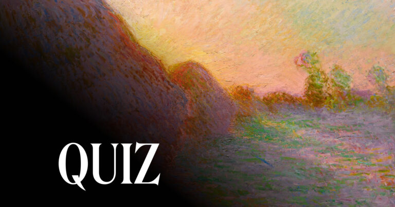 Claude Monet, Grainstacks, 1890, Hasso Plattner Collection, Museum Barberini, Potsdam, Germany. Detail.
