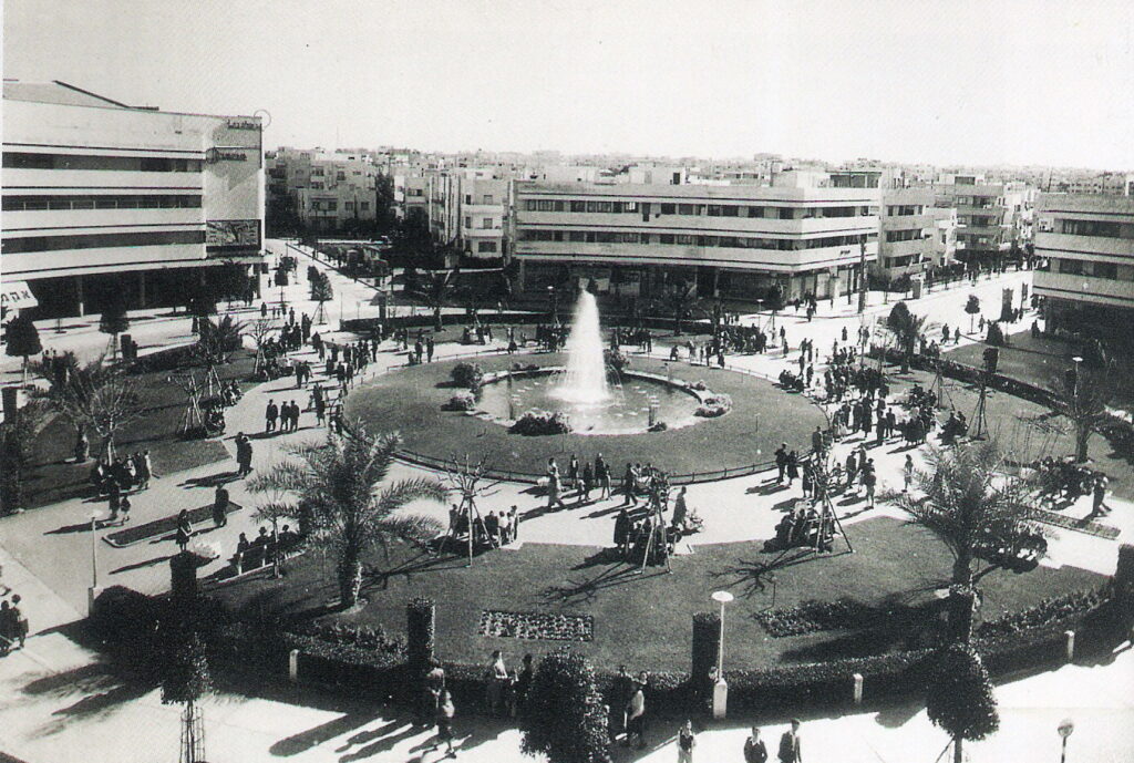 bauhaus buildings: Dizengoff Square, 1934–1938, Tel Aviv, Israel. Photograph via Wikimedia Commons (public domain).
