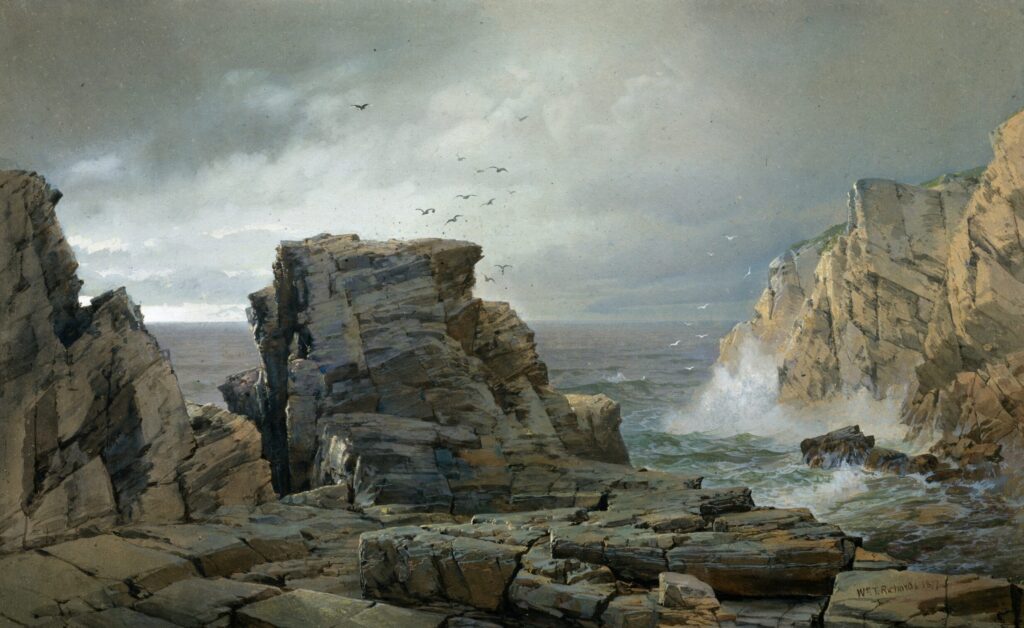 tonalism: William Trost Richards, A Rocky Coast, 1877, The Metropolitan Museum of Art, New York City, NY, USA
