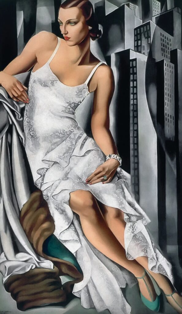 tamara de lempicka paintings: Tamara de Lempicka, Portrait of Mrs. Allan Bott, 1930, private collection. Boszart.
