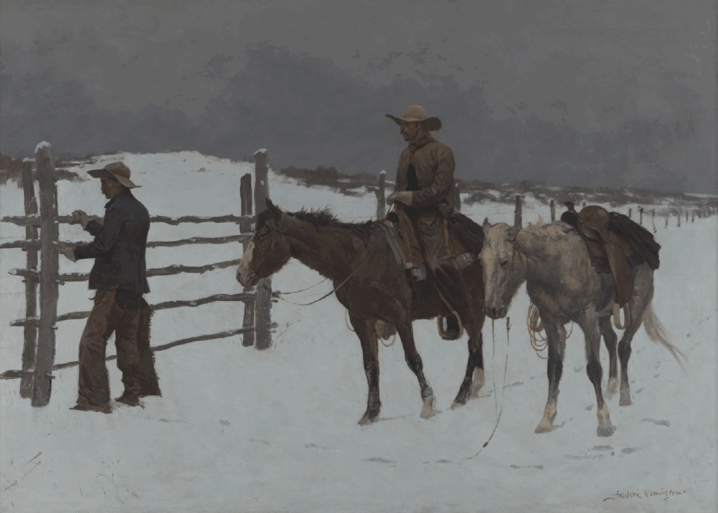 tonalism: Frederic Remington, The Fall of the Cowboy, 1895, Amon Carter Museum of American Art, Fort Worth, TX, USA.

