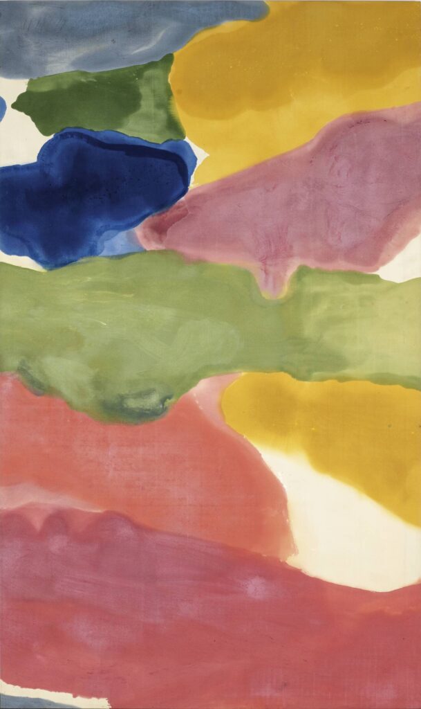 color theory: Helen Frankenthaler, Tutti-Frutti, 1966, acrylic on canvas, 296.6 x 175.3 cm, Collection Buffalo AKG Art Museum.
