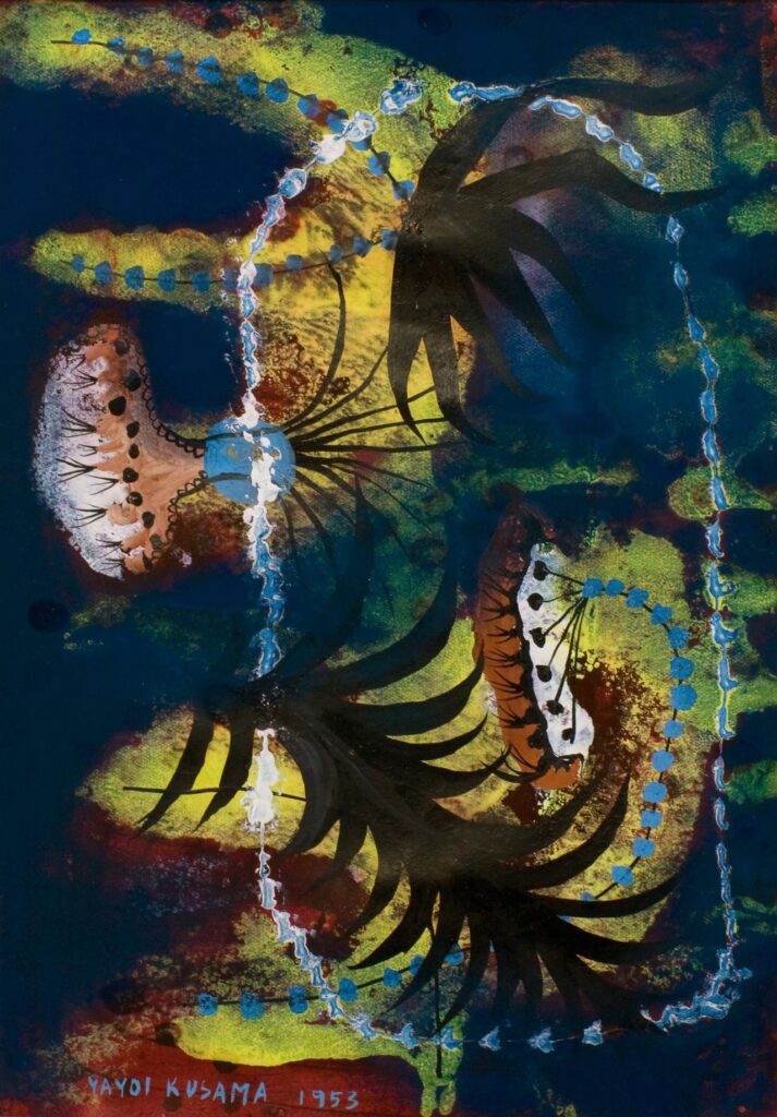 color theory: Yayoi Kusama, Fern Kingdom, 1953, private collection. National Gallery of Victoria.
