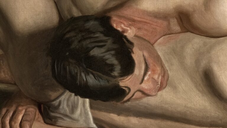 Thomas Eakins: Thomas Eakins, Wrestlers, 1899, Los Angeles County Museum of Art, Los Angeles, CA, USA. Detail.
