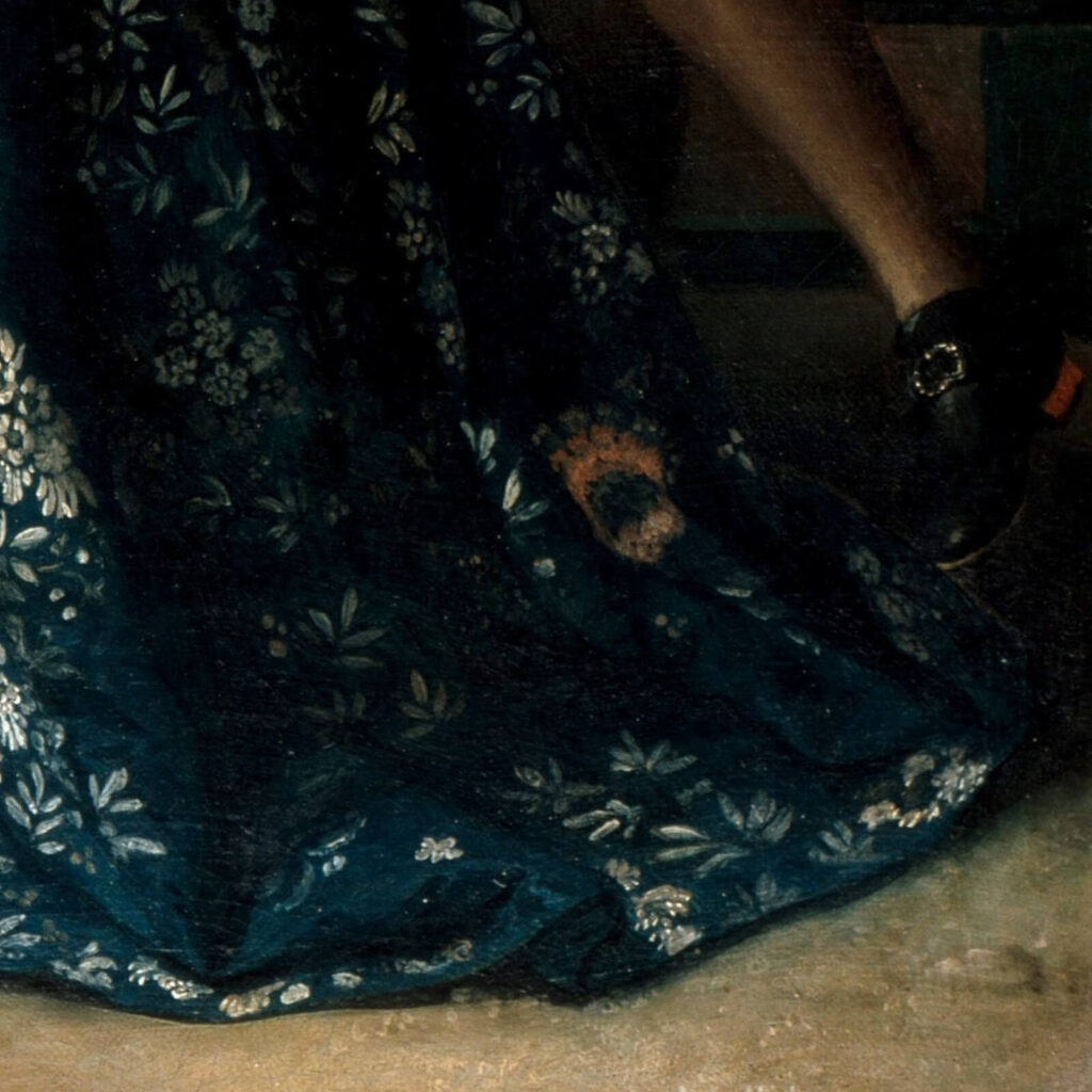 Declaration of Love: Jean-François de Troy, The Declaration of Love, 1731, Sanssouci, Prussian Palaces and Gardens Foundation Berlin-Brandenburg, Potsdam, Germany. Detail.
