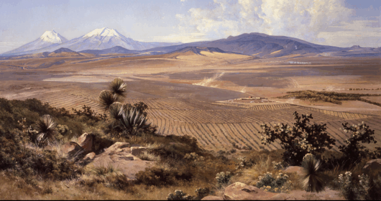 José María Velasco: José María Velasco, Hacienda de Chimalpa, 1893, Museo Nacional de Arte, Mexico City, Mexico.
