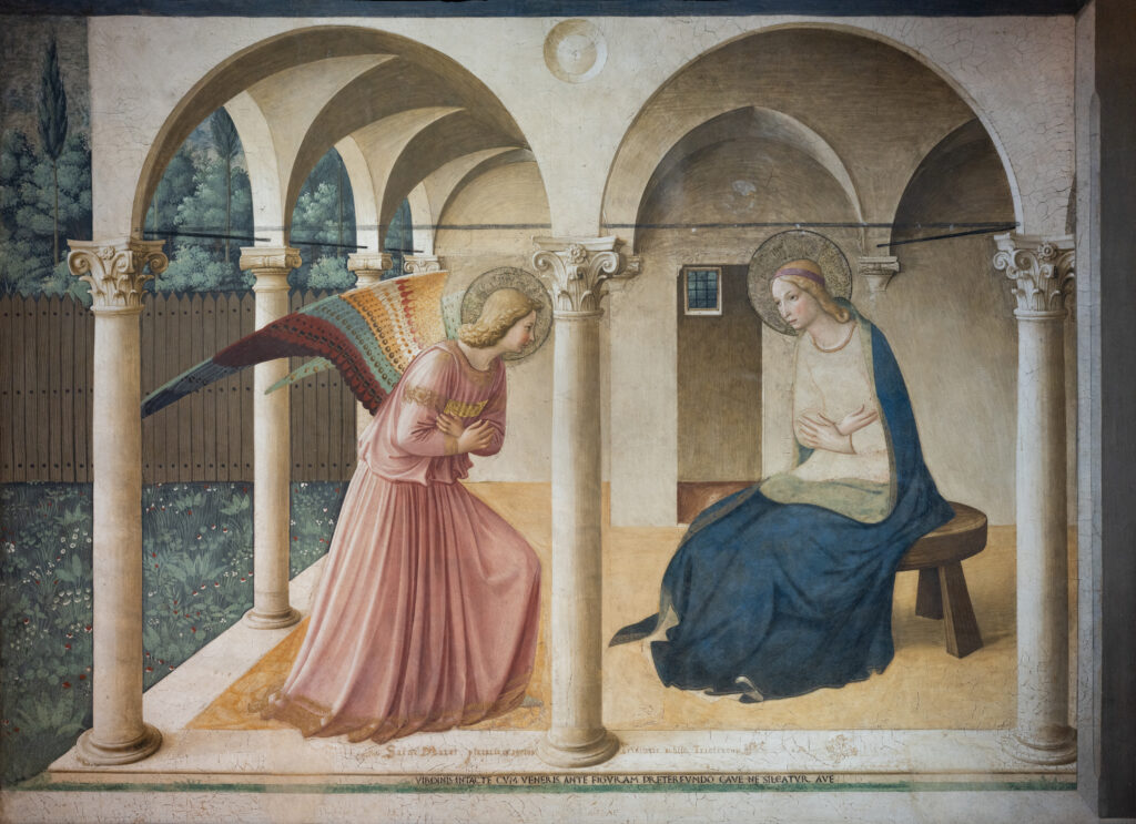 exhibitions fall 2025: Fra Angelico, The Annunciation, c. 1440–1445, Florence, Italy.
