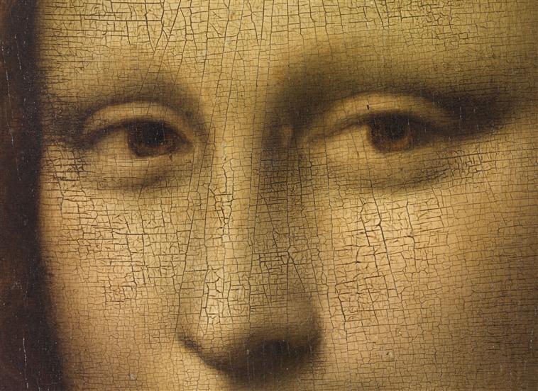 Mona Lisa theft: Leonardo da Vinci, Mona Lisa, 1503–1519, Louvre, Paris, France. Detail.
