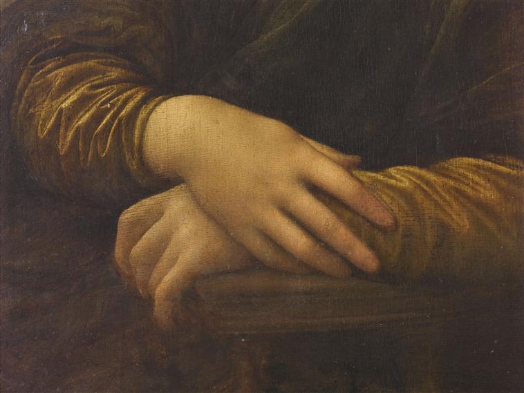 Mona Lisa theft: Leonardo da Vinci, Mona Lisa, 1503–1519, Louvre, Paris, France. Detail.
