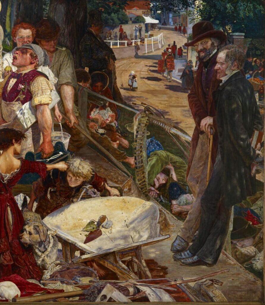 Ford Madox Brown Work: Ford Madox Brown, Work, 1852–1865, Manchester Art Gallery, Manchester, UK. Detail.
