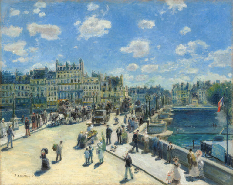 Renoir Pont Neuf: Pierre-Auguste Renoir, Pont Neuf, Paris, 1872, National Gallery of Art, Washington, DC, USA.
