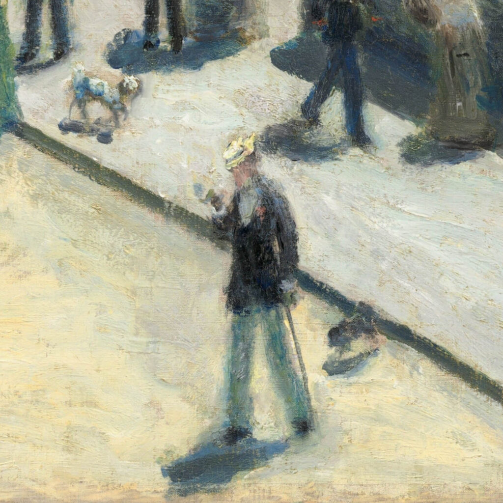 Renoir Pont Neuf: Pierre-Auguste Renoir, Pont Neuf, Paris, 1872, National Gallery of Art, Washington, DC, USA. Detail.
