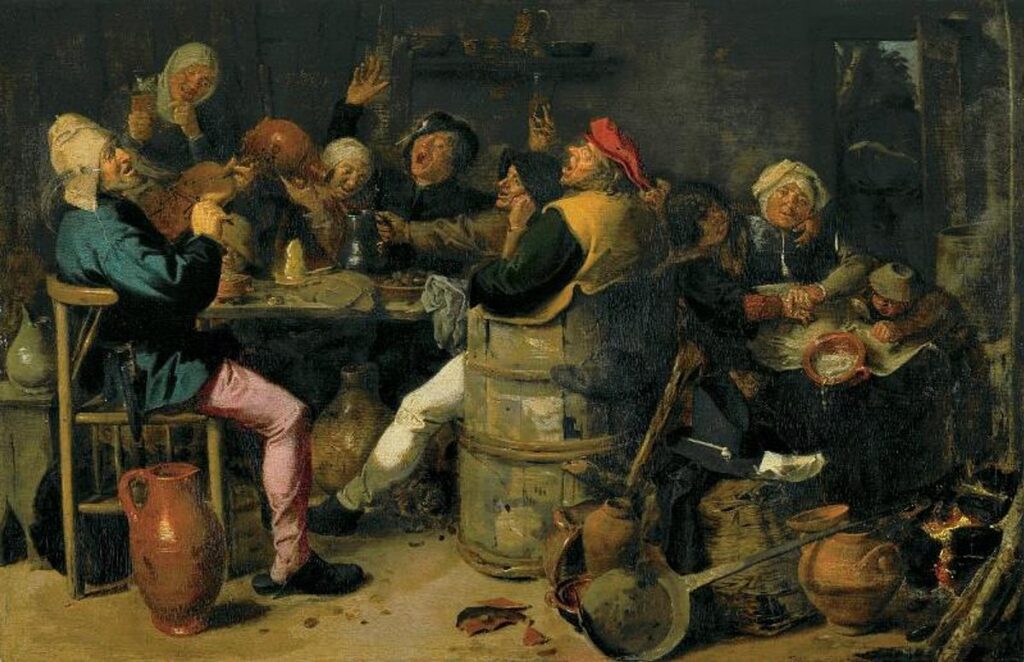 Schloss collection: Adriaen Brouwer, Peasant Feast, c. 1626, Kunsthaus Zürich, Zurich, Switzerland.
