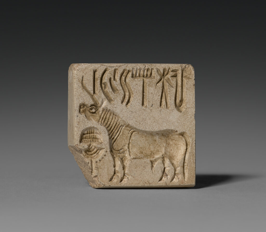 Indus Valley Civilization: Seal from the Indus Valley Civilization, ca. 2000 BCE, Cleveland Museum of Art, Cleveland, OH, USA.

