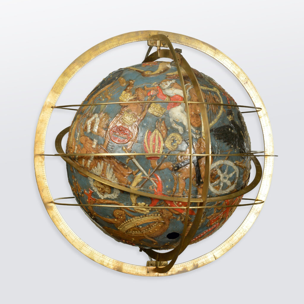 Museums in Wrocław: Erhard Weigel, Sky globe from the collection of the instrumentarium of the former Wrocław University Astronomical Observatory, 1699, Museum of the University of Wrocław, Wrocław, Poland. Photograph by Wojciech Małkowicz.
