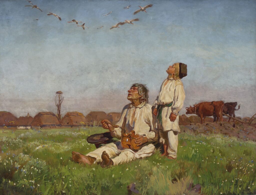 Józef Chełmoński: Józef Chełmoński, Storks, 1900, National Museum in Warsaw, Poland. Museum’s website.
