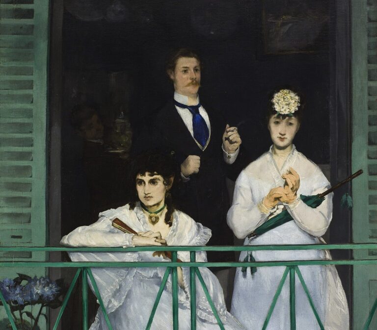 Édouard Manet Paintings: Édouard Manet, The Balcony, 1868–1869, Musée d’Orsay, Paris, France. Detail.
