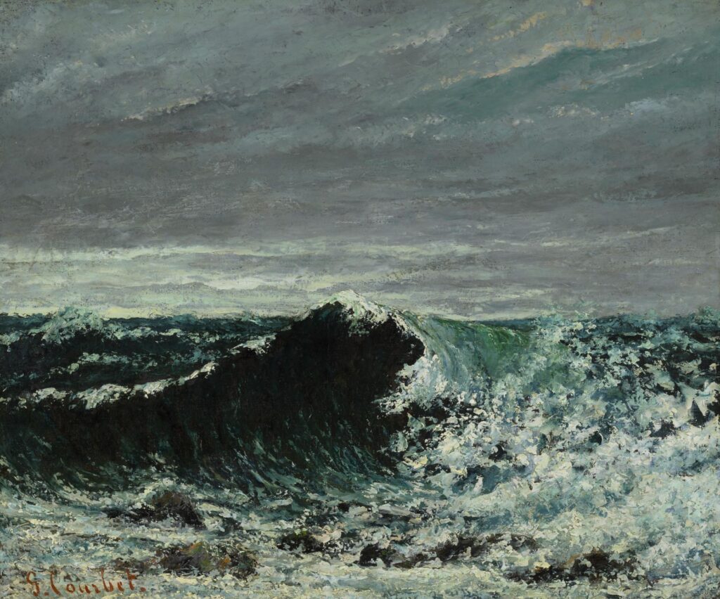gustave courbet: Gustave Courbet, The Wave, 1869, National Galleries of Scotland, Edinburgh, UK.
