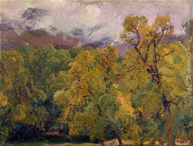 Impressionist Autumn Paintings: Joaquín Sorolla, Otoño. La Granja, 1907, Fundación Bancaja, Valencia, Spain.
