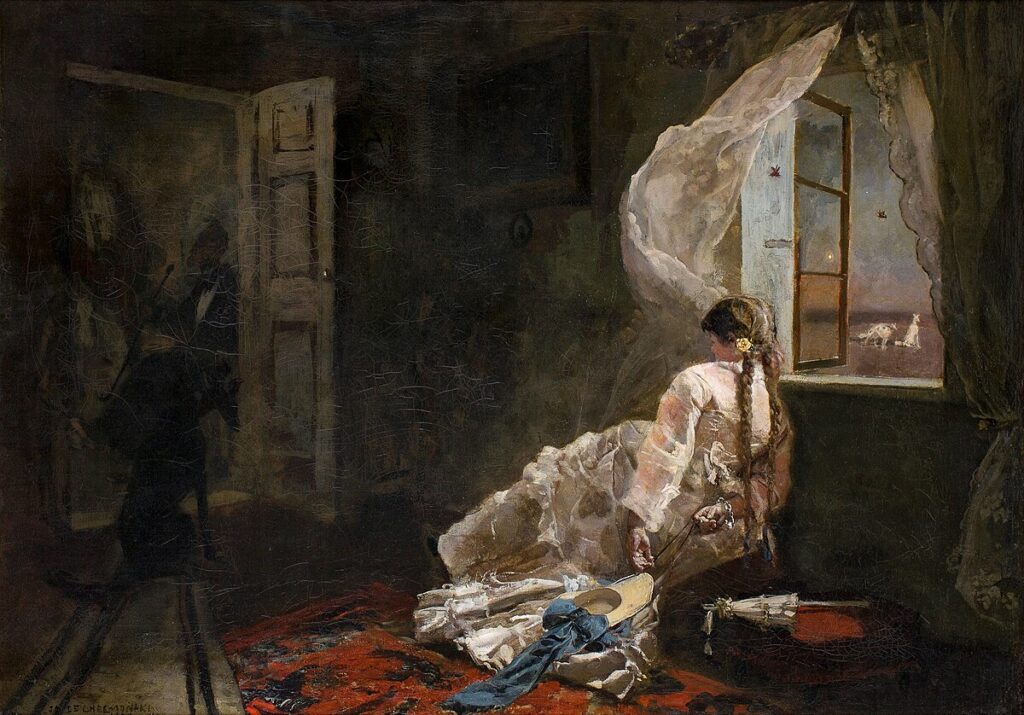 Józef Chełmoński: Józef Chełmoński, Summer Evening, 1875, National Museum in Poznań, Poznań, Poland.
