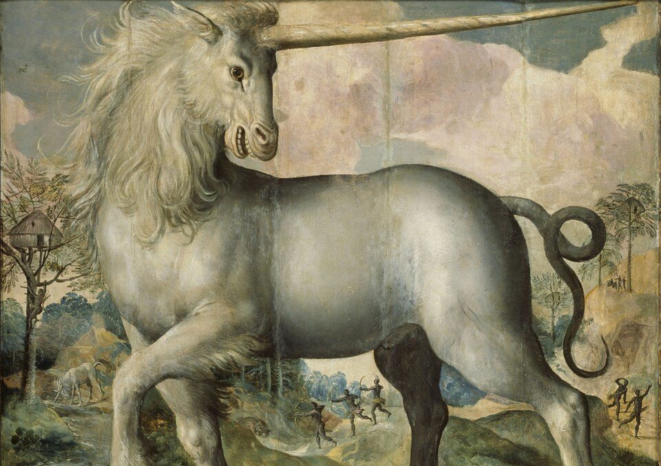 exhibitions fall 2025: Maerten de Vos, Unicorn, 1572, Staatliches Museum, Schwerin, Germany.
