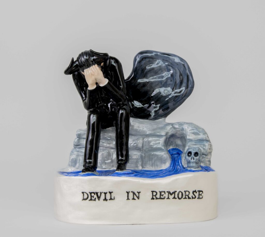 Nick Cave Ceramics: Nick Cave, Devil in Remorse, 2020–2024. Courtesy of Xavier Hufkens Brussels and Museum Voorlinden.
