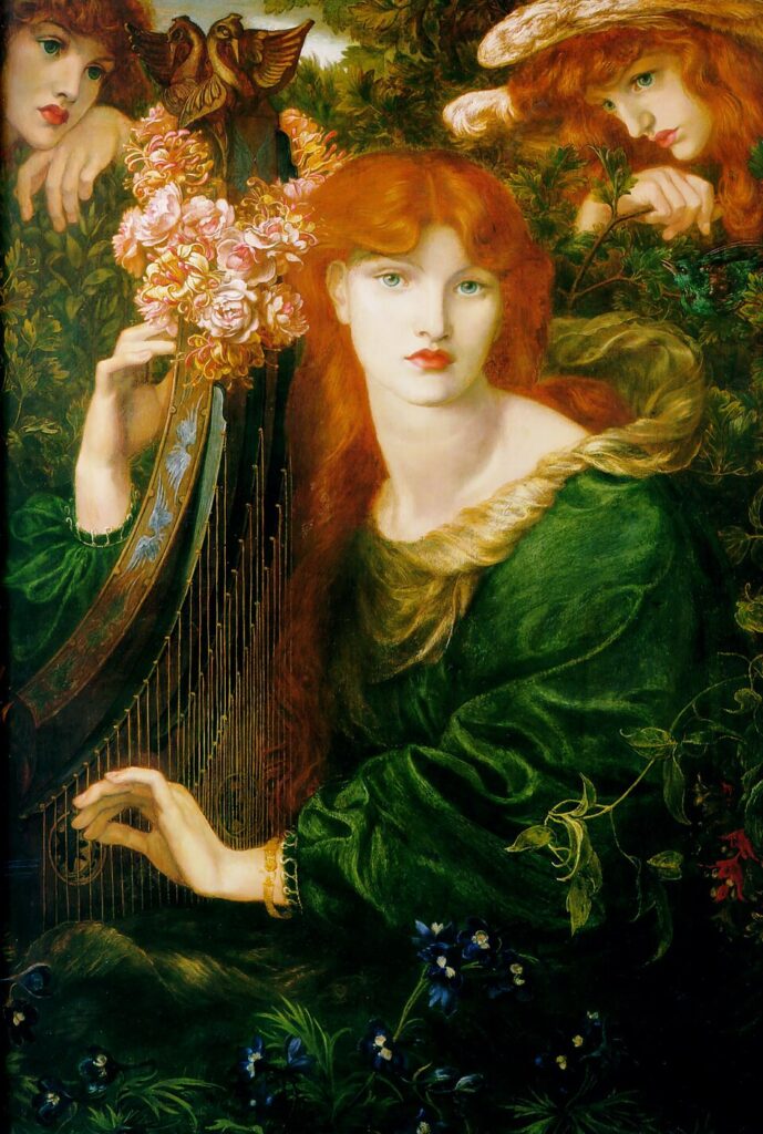 lesser-known museums London: Dante Gabriel Rossetti, La Ghirlandata, 1873, Guildhall Art Gallery, London, UK.
