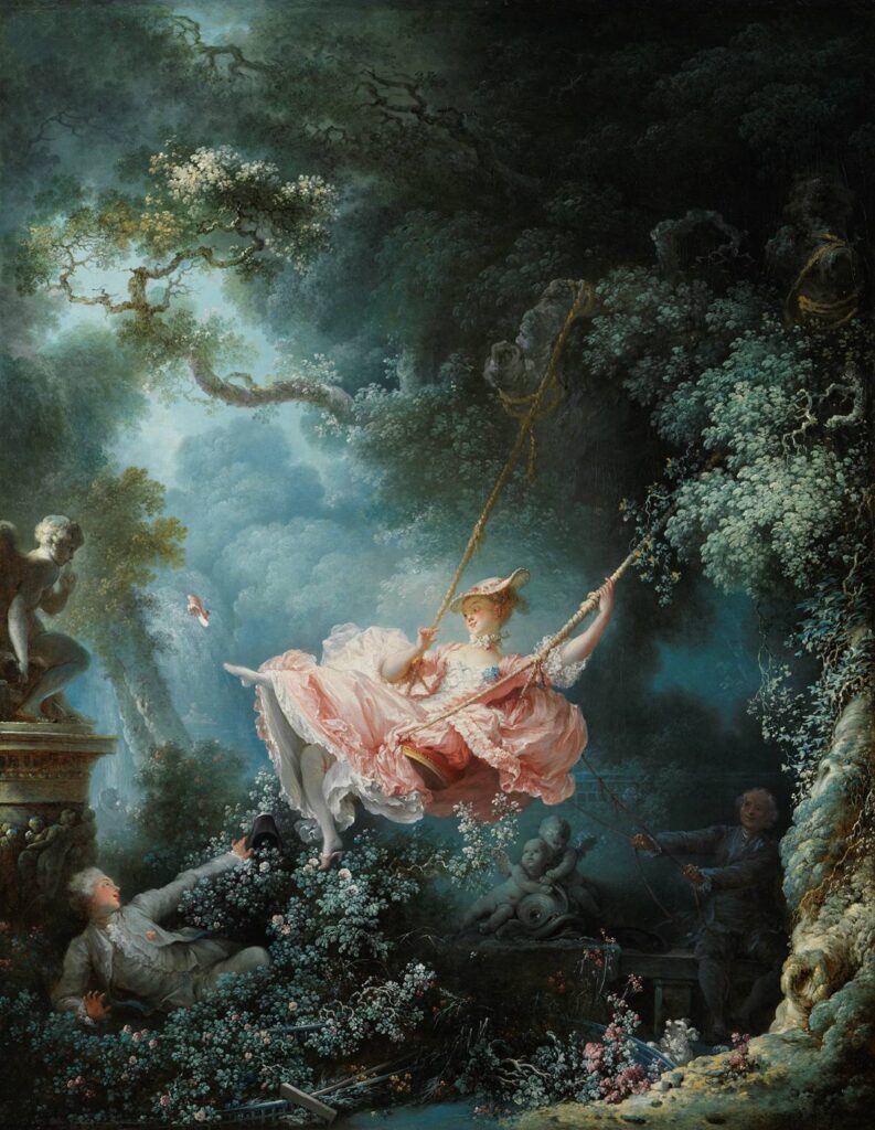 lesser-known museums London: Jean-Honoré Fragonard, The Swing, c. 1767–1768, Wallace Collection, London, UK.
