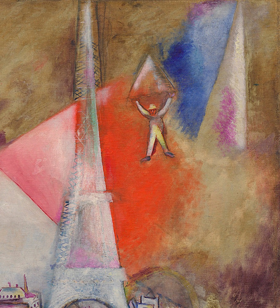 Paris Through the Window: Marc Chagall, Paris Through the Window, 1913, Solomon R. Guggenheim Museum, New York City, NY, USA. Detail.
