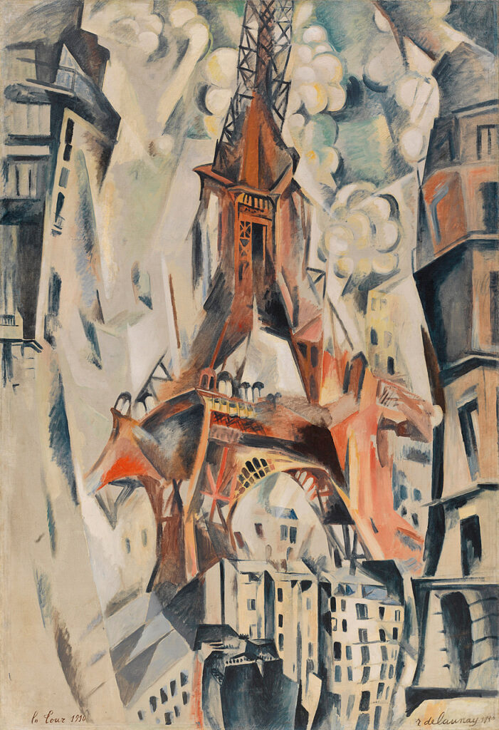 Paris Through the Window: Robert Delaunay, Eiffel Tower, 1911, Solomon R. Guggenheim Museum, New York City, NY, USA.
