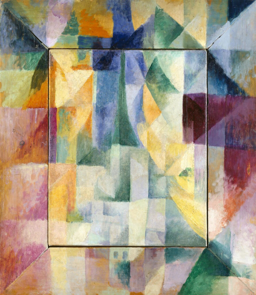 Paris Through the Window: Robert Delaunay, Simultaneous Windows on the City, 1912, Hamburger Kunsthalle, Hamburg, Germany.
