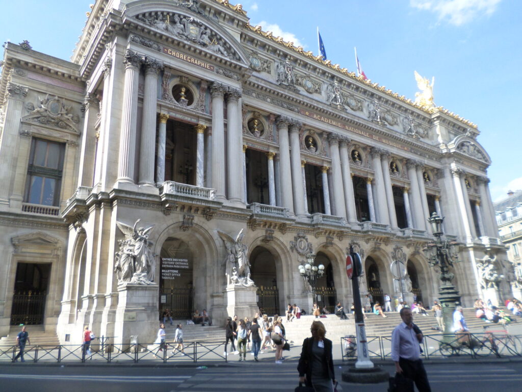 Opera Garnier: Entrance to the Opéra Garnier, Paris, France. paris1972-versailles2003.
