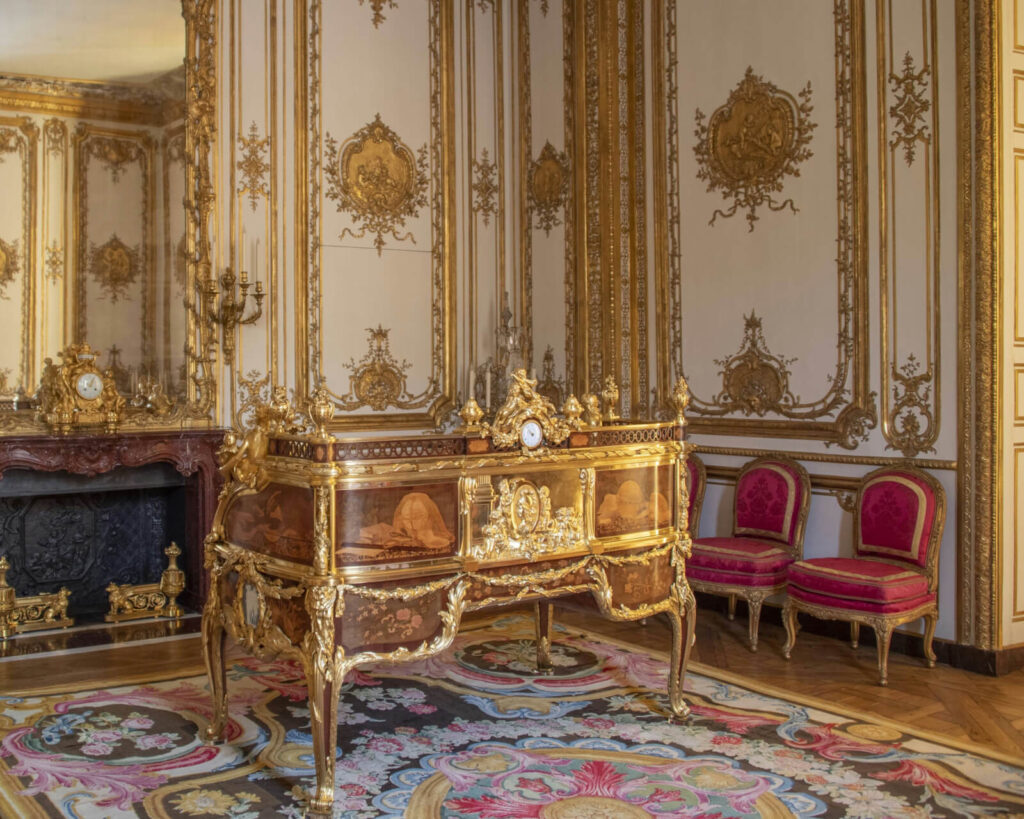 Bureau du Roi: Jean-Henri Riesener, Bureau du Roi, 1760–1769, Palace of Versailles, Versailles, France.
