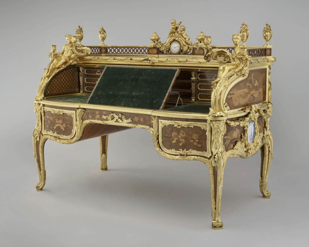 Bureau du Roi: Jean-Henri Riesener, Bureau du Roi, 1760–1769, Palace of Versailles, Versailles, France.
