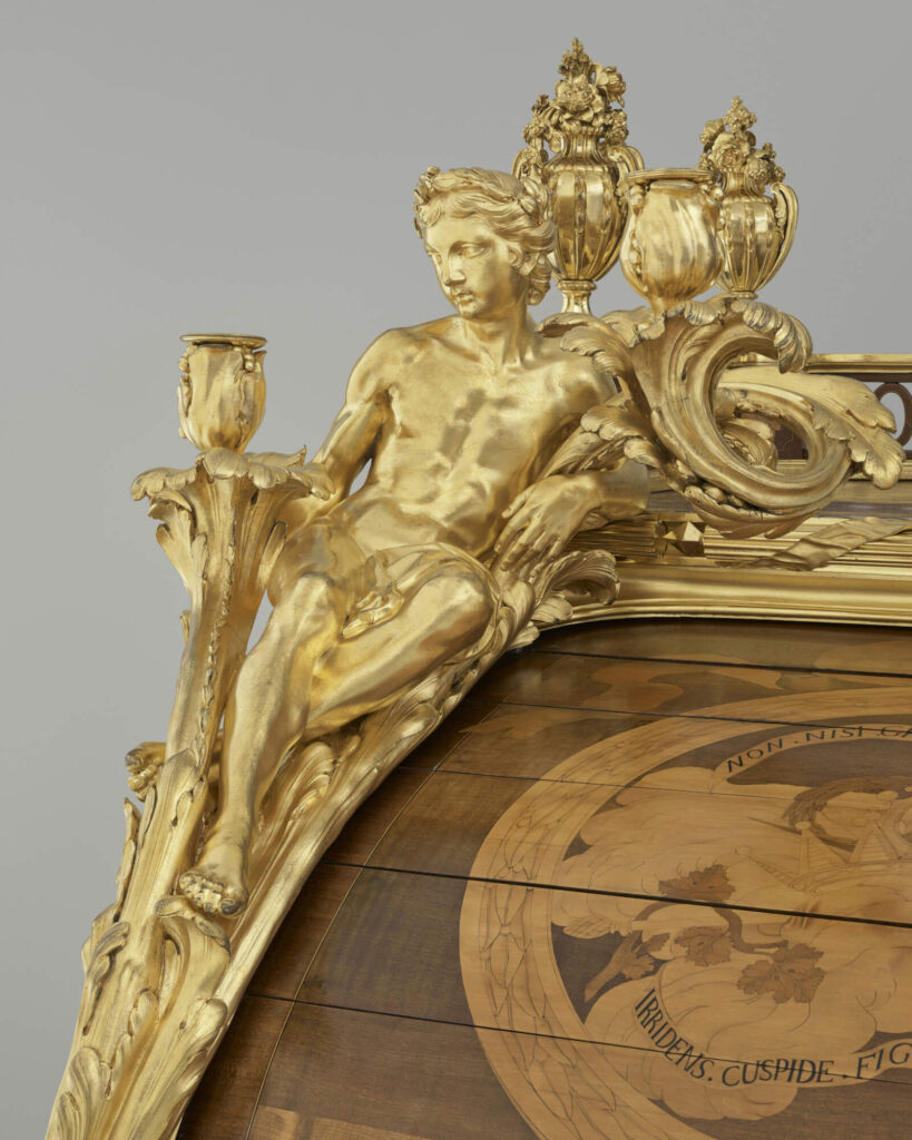 Bureau du Roi: Jean-Henri Riesener, Bureau du Roi, 1760–1769, Palace of Versailles, Versailles, France. Detail.
