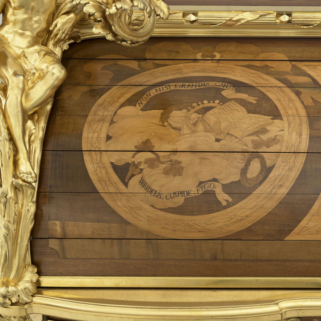 Bureau du Roi: Jean-Henri Riesener, Bureau du Roi, 1760–1769, Palace of Versailles, Versailles, France. Detail.
