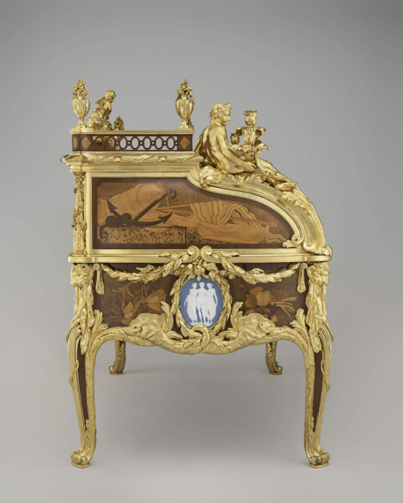Bureau du Roi: Jean-Henri Riesener, Bureau du Roi, 1760–1769, Palace of Versailles, Versailles, France.
