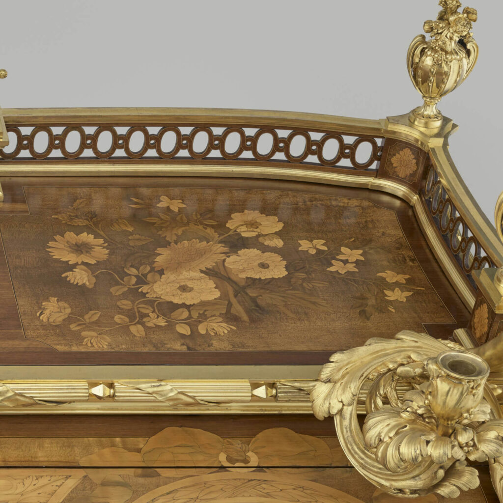 Bureau du Roi: Jean-Henri Riesener, Bureau du Roi, 1760–1769, Palace of Versailles, Versailles, France. Detail.
