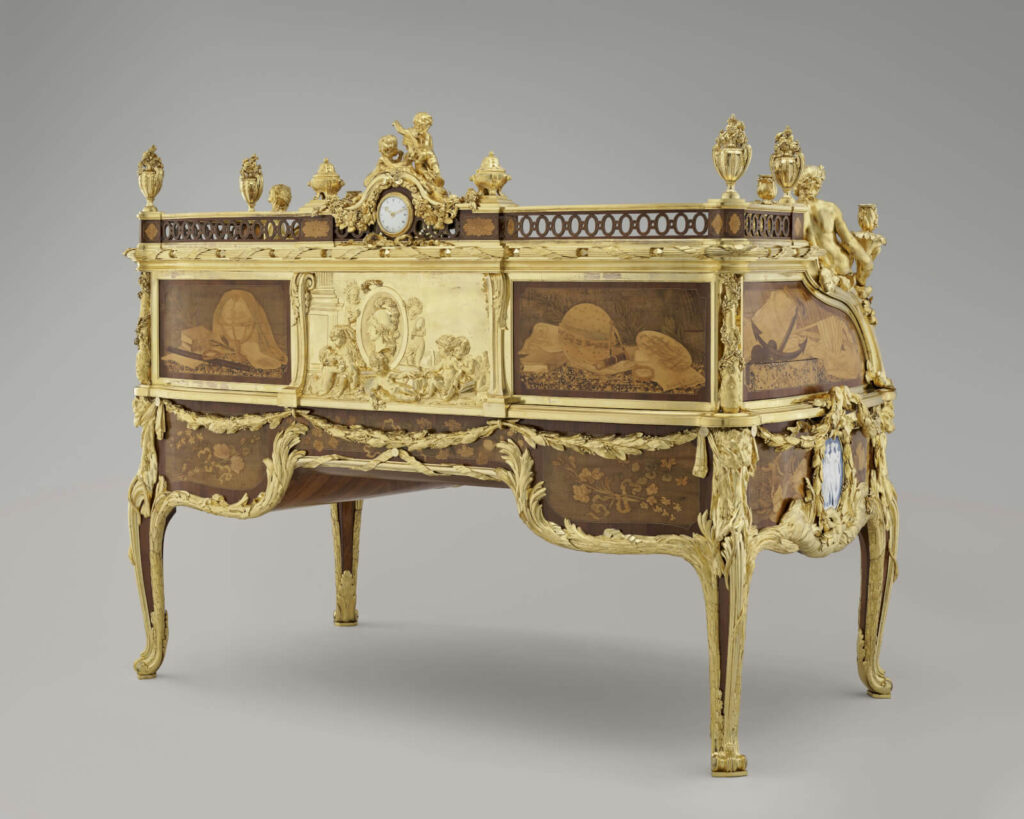 Bureau du Roi: Jean-Henri Riesener, Bureau du Roi, 1760–1769, Palace of Versailles, Versailles, France.
