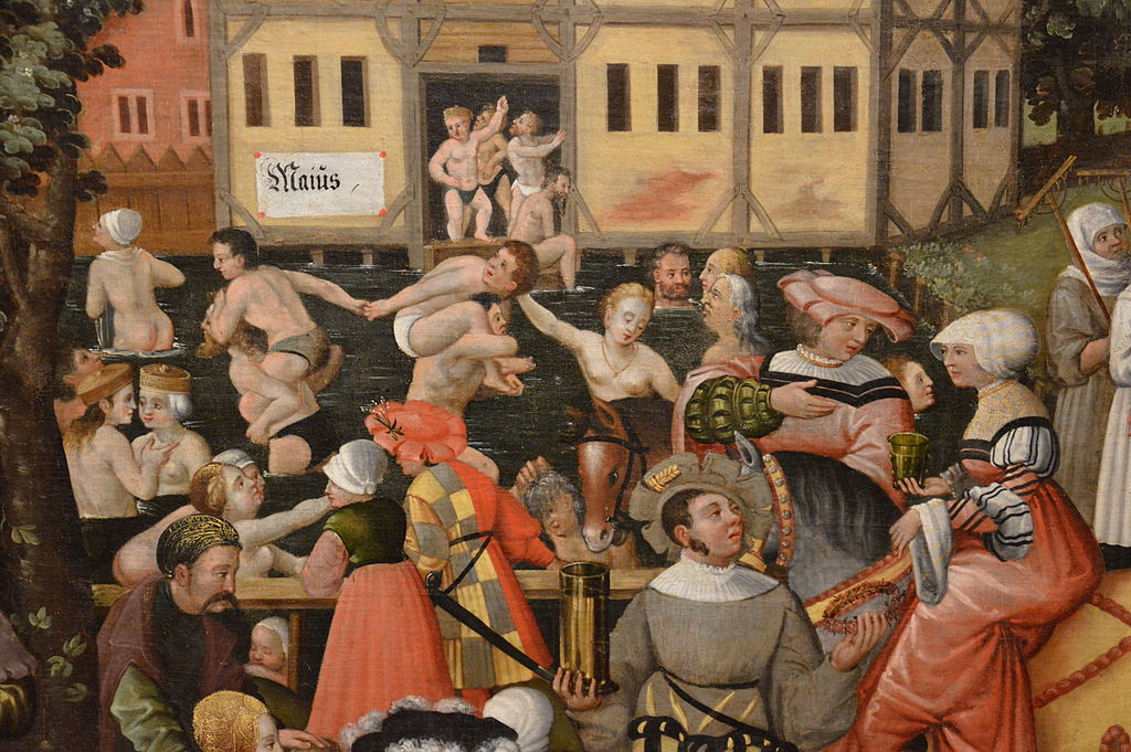Hygiene in art: Jörg Breu the Elder, Augsburg Labors of the Months: Summer (April, May, June), 1531–1550, German Historical Museum, Berlin, Germany. Detail.
