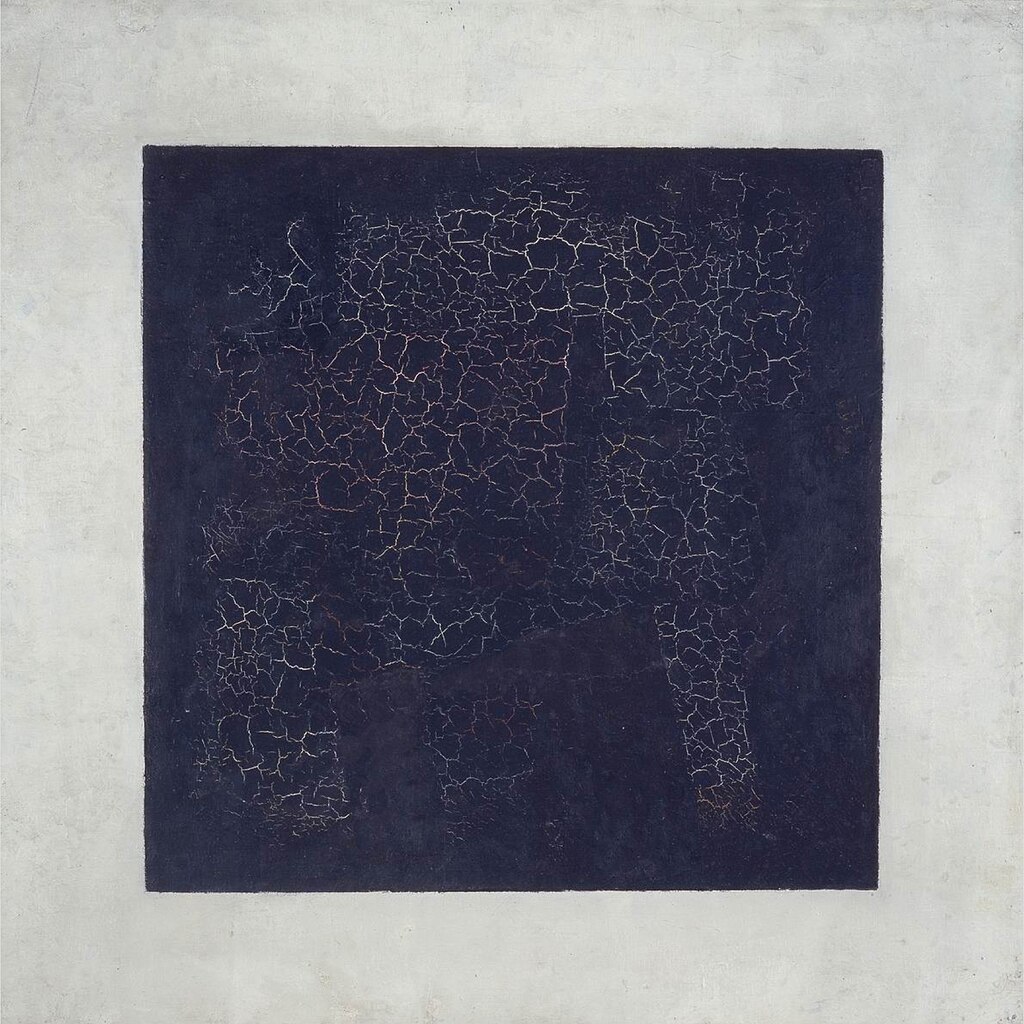 Kandinsky and Malevich: Kazimir Malevich, Black Square, 1915, Tretyakov Gallery, Moscow, Russia.
