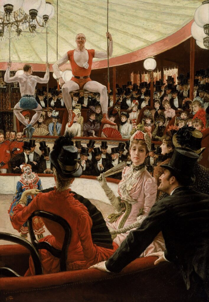 James Tissot: James Tissot, The Circus Lover, 1885, Museum of Fine Arts, Boston, MA, USA.
