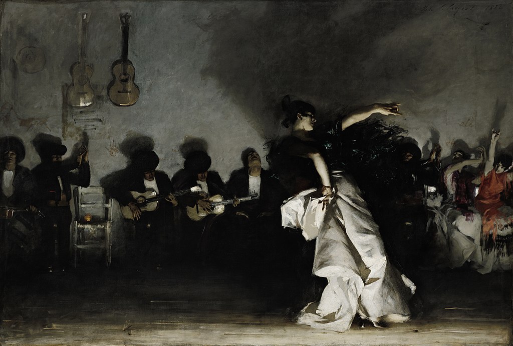 dance in art: John Singer Sargent, El Jaleo, 1882, Isabella Stewart Gardner Museum, Boston, MA, USA.

