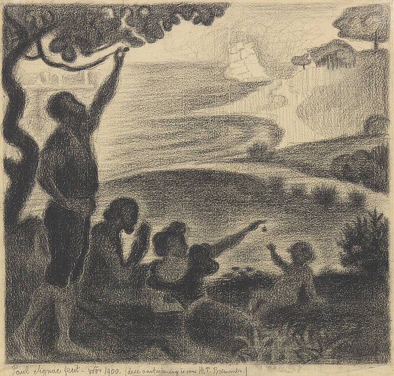radical harmony review: Paul Signac, Study for In the Time of Harmony, 1893–1895, Kröller-Müller Museum, Otterlo, Netherlands. 
