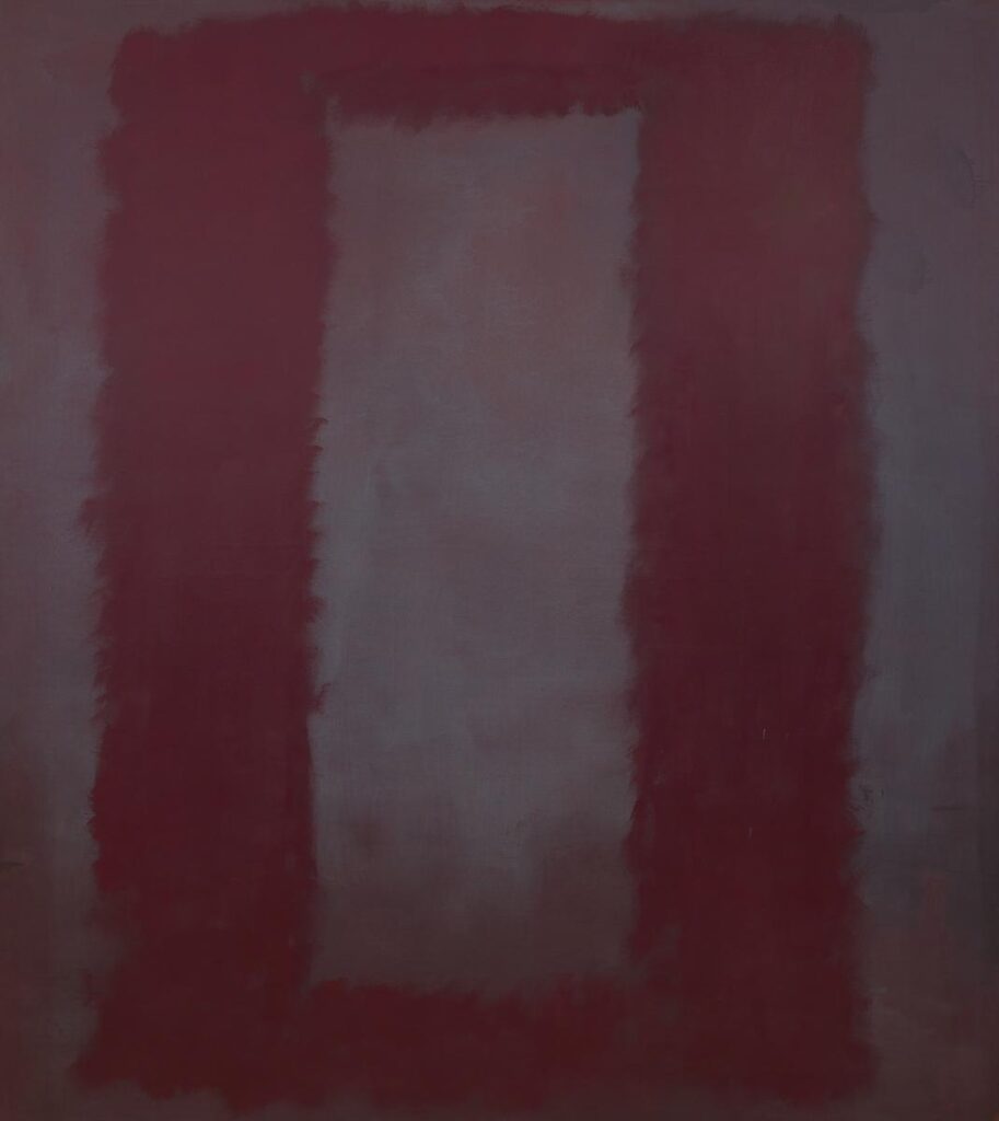 Mark Rothko paintings: Mark Rothko, Red on Maroon, 1959, Tate Modern, London, UK. © Kate Rothko Prizel and Christopher Rothko/DACS 2025.
