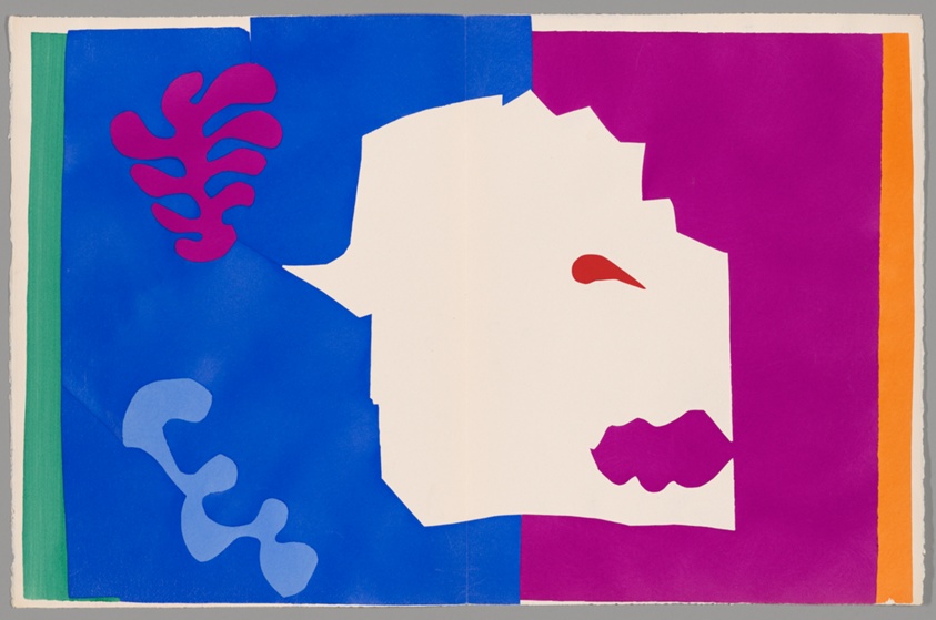 Matisse at War: Henri Matisse, The Wolf from Jazz, color pochoir with gouache on ivory woven paper, 1947, Art Institute of Chicago, Chicago, IL, USA.
