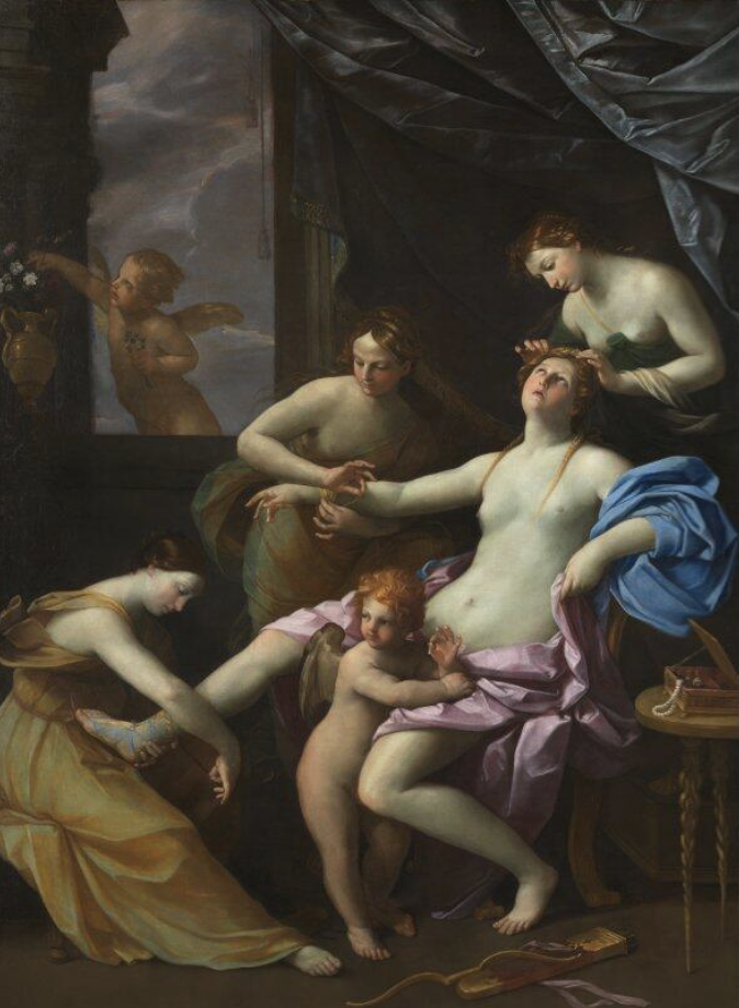 Hygiene in art: Guido Reni, The Toilet of Venus, 1620–1625, National Gallery, London, UK.
