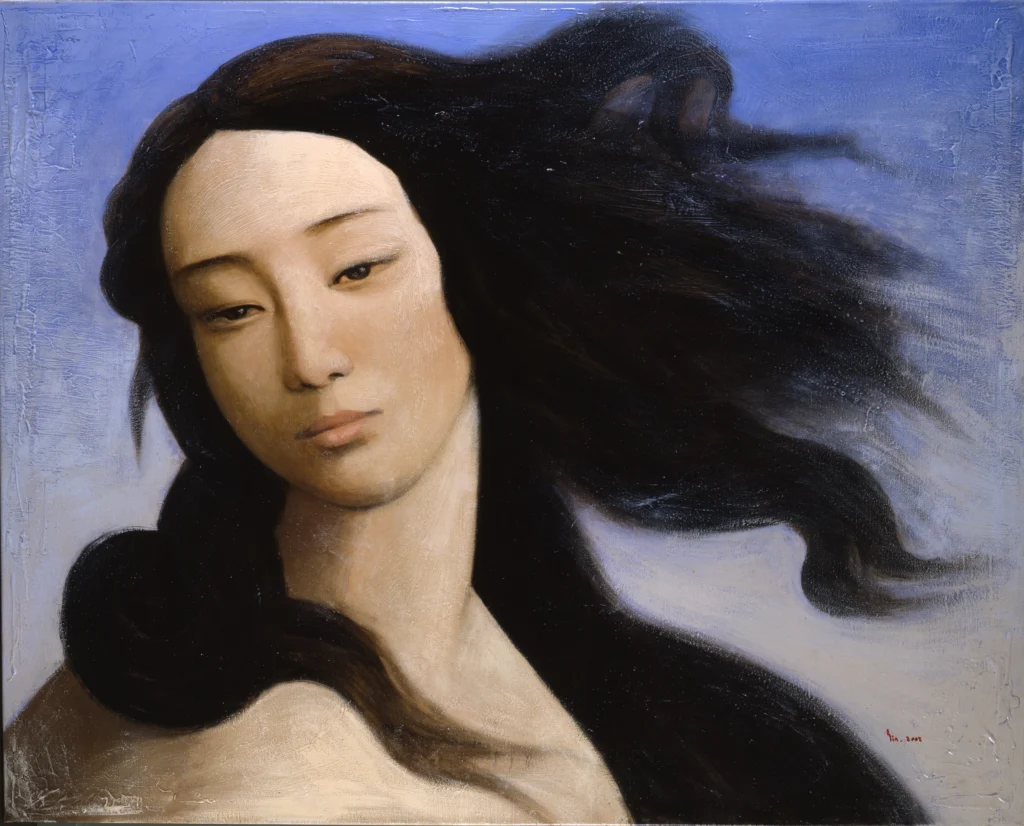 paintings of venus: Yin Xin, Venus, After Botticelli, 2008. WWD.
