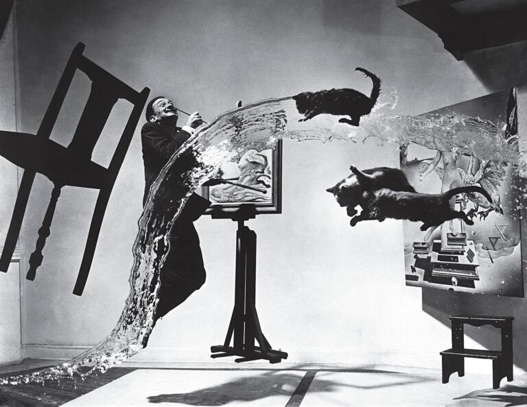 Salvador Dalí Philippe Halsman: Philippe Halsman, Dalí Atomicus, 1948. Wikimedia Commons (CC BY-SA 2.0).
