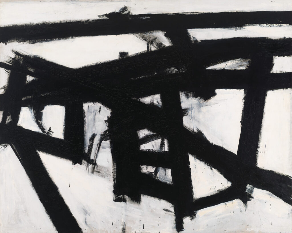 Anne hathaway photoshoot: Franz Kline, Mahoning, 1956, Whitney Museum of American Art, New York City, NY, USA.
